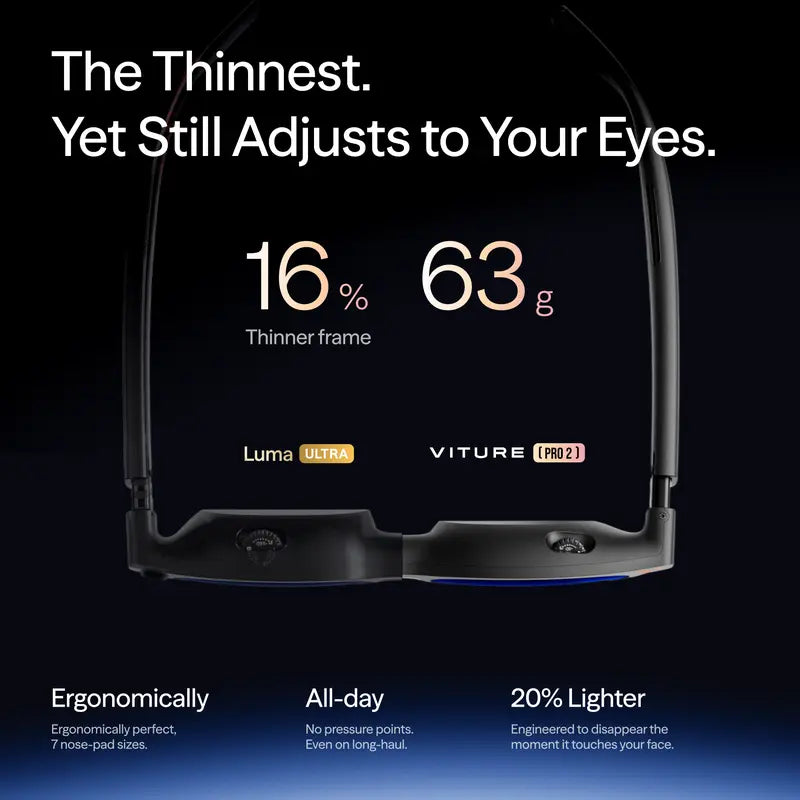 XR/AR Glasses 3.0 with Myopia Adjustment -5.0D & 146" Virtual Display