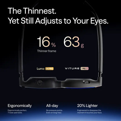 XR/AR Glasses 3.0 with Myopia Adjustment -5.0D & 146" Virtual Display