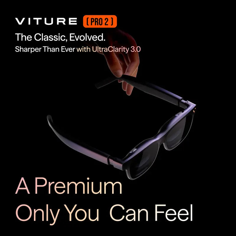 XR/AR Glasses 3.0 with Myopia Adjustment -5.0D & 146" Virtual Display