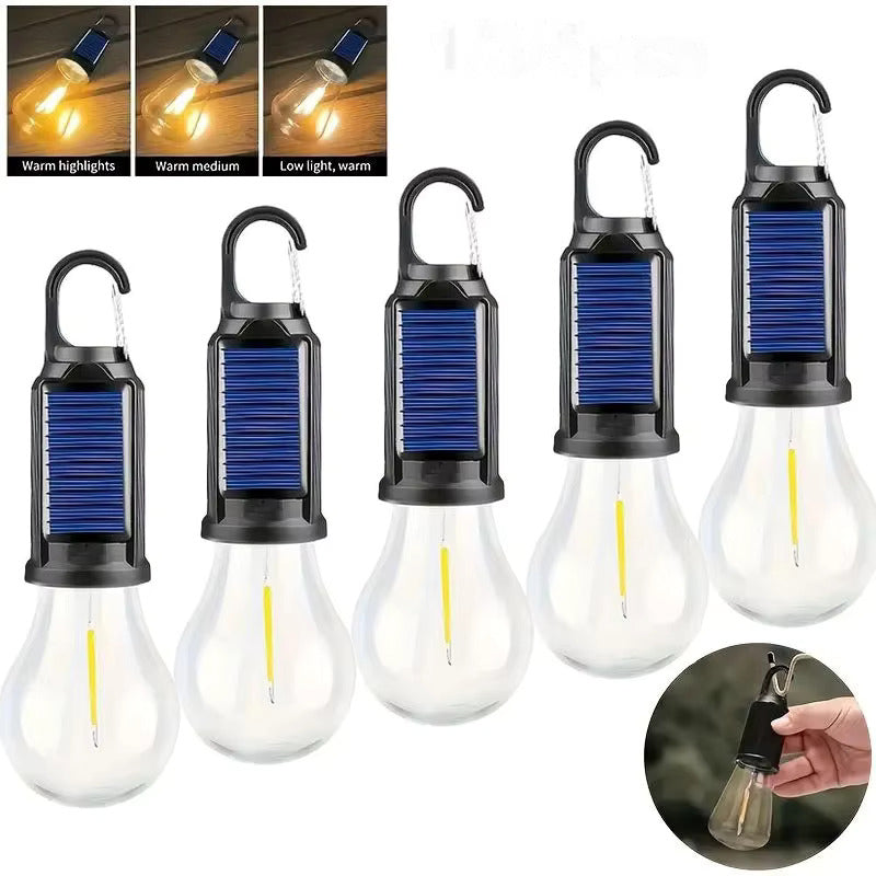 New solar powered charging camping lamp