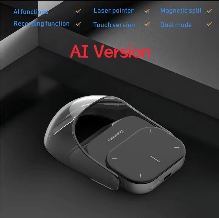 Detachable Air Mouse Wireless Touchpad All-in-one Pocket AI Recording ChatGPT Enabled Mouse Customized Gaming Mouse