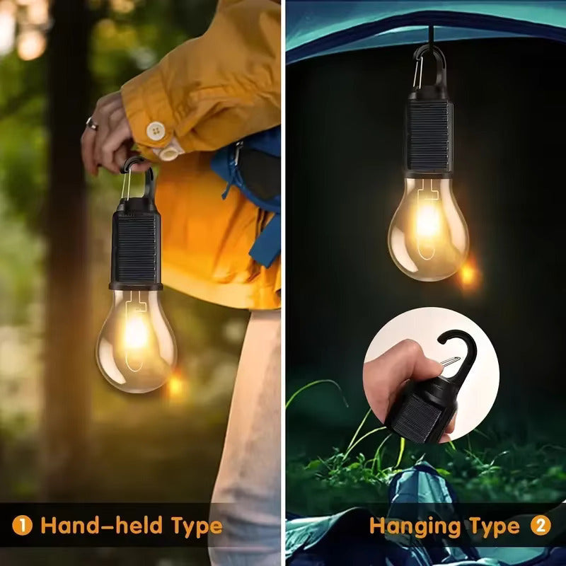New solar powered charging camping lamp