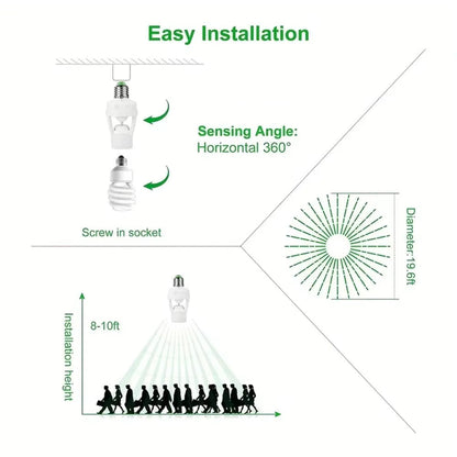 Smart Motion Sensor Light Bulb Holder
