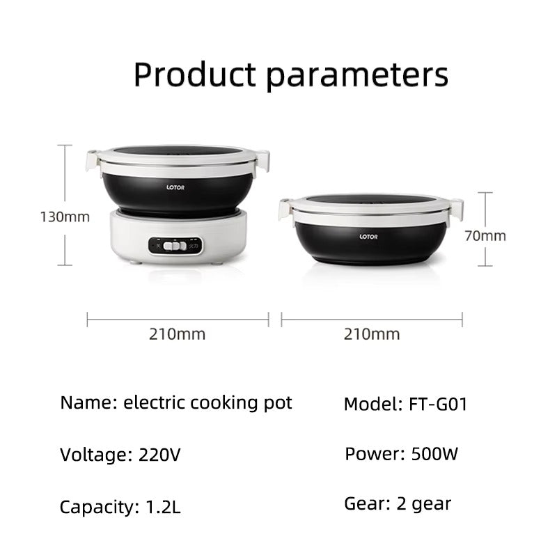 Portable Folded Electric Cooking Pot