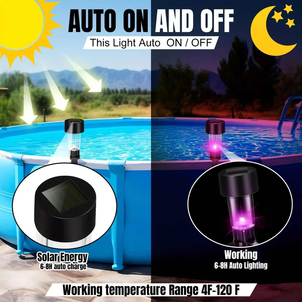 Solar Fence Light