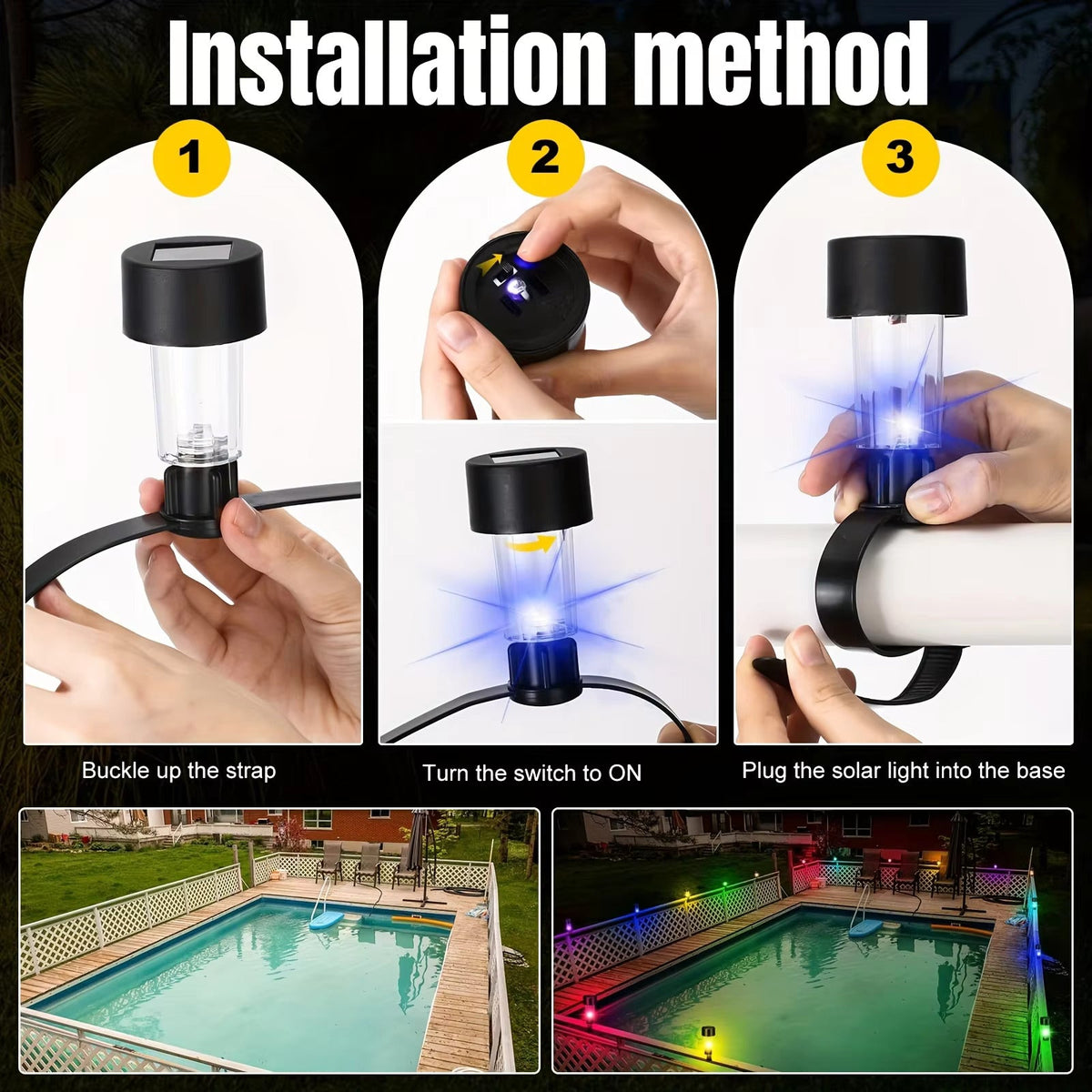 Solar Fence Light